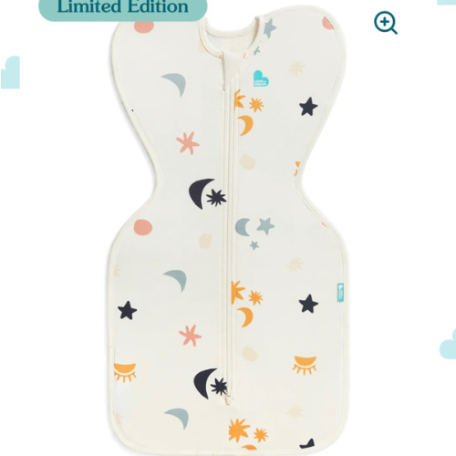 Swaddle Up™ 1.0 TOG Organic Cotton Buff Lunar, 8-13 Pounds