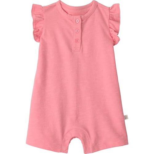 little planet by carter's Unisex Baby Waffle Knit Button-Front Jumpsuit made with Organic Cotton