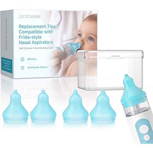 Nasal Aspirator Replacement Tips Compatible with Frida Baby Nose Sucker