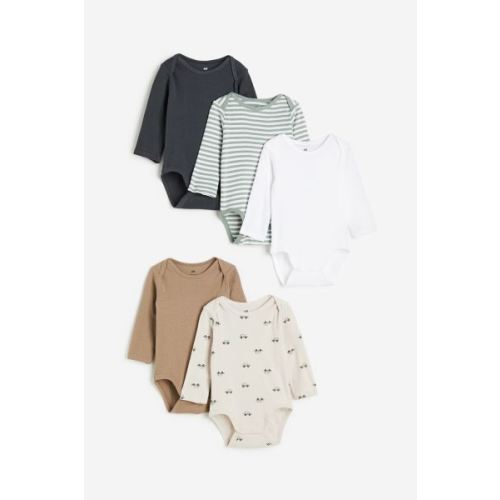 5-pack Long-sleeved Bodysuits