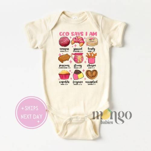 Cute Baby Onesies® Brand God Says I Am Baby Announcement Baby Shower Gift for Newborn Clothes Cute Mexican Snack Mexican Baby Hispanic Baby - Etsy
