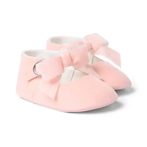 Baby Blossom Pink Baby Velvet Ballet Flat by Janie and Jack