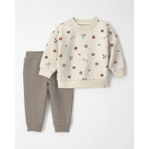 Baby 2-Piece Organic Cotton French Terry Top & Pant Set - Little Planet | Carter's