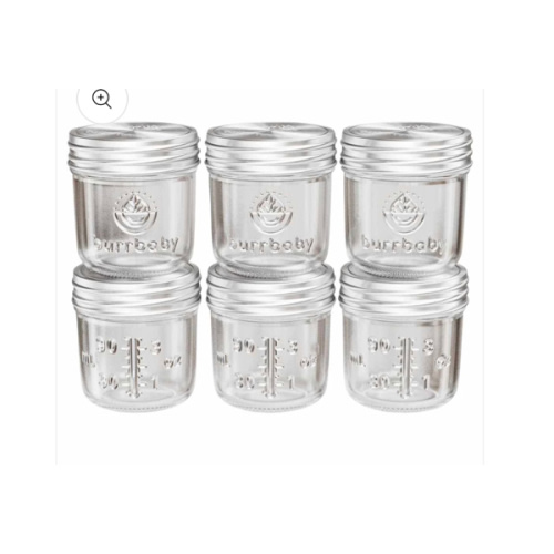 3.5oz Glass Breast Milk Storage Containers