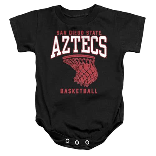 LOGOVISION San Diego State University Basketball Hoop Unisex Infant Snap Suit for Baby