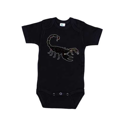 Scorpion Onesie®, Neon Scorpion, Baby Scorpion Onesie®, Arachnid Onesie®, Sublimated Bodysuit, Scorpion Romper, Arachnid Baby Gift