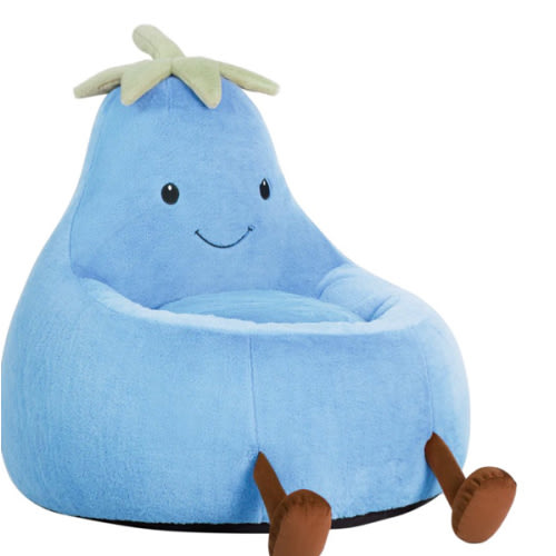 Unique Eggplant Bean Bag Chair | Super Soft & Fun by Eggzu