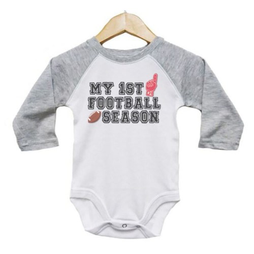 ,                             0-3M GREY RAGLAN