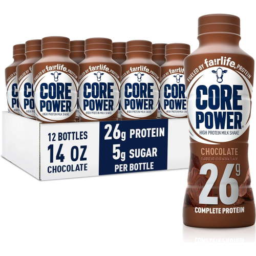 Core Power Fairlife High Protein Milk Shake, Chocolate, 14 FL Oz, Pack of 12 - Walmart.ca