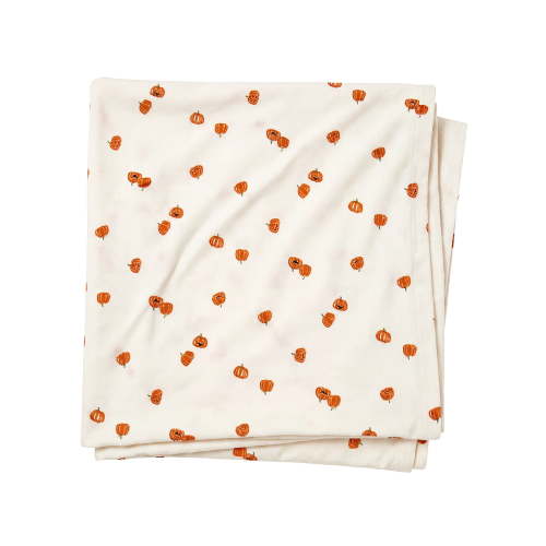 Modern Moments by Gerber Baby Neutral Halloween Swaddles, One Size, Oatmilk Pumpkins