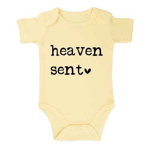 SproutJoy Heaven Sent Baby Bodysuit Religious Pregnancy Announcement Baby Romper Unisex Bodysuit