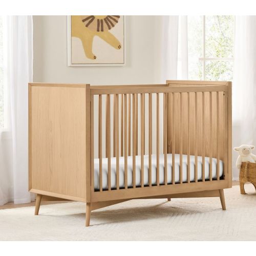 west elm x pbk Mid-Century Convertible Baby Crib | Pottery Barn Kids