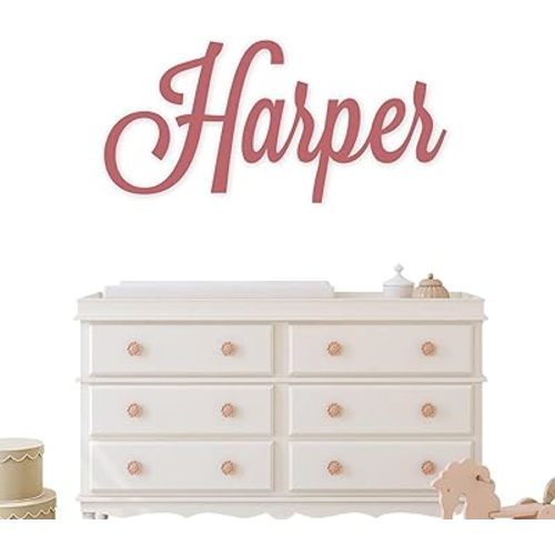 Custom Baby Name Sign for Nursery, Customized Wooden Name Sign, Personalized with Name, Name Wall Decor for Nursery, 12-52 Inch Size, Ideal for Boys and Girls - PLAYFUL Font