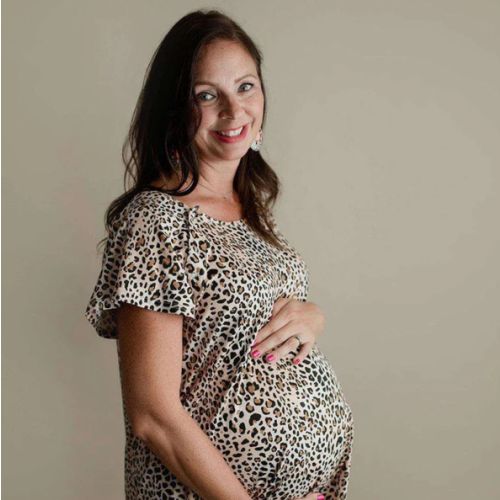 Leopard Labor & Delivery Gown - Milk & Baby – Milk & Baby