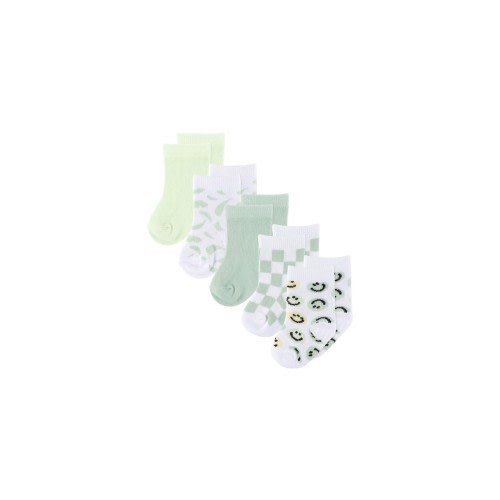 4baby Socks 5 Pack Green Mix | Baby Bunting AU