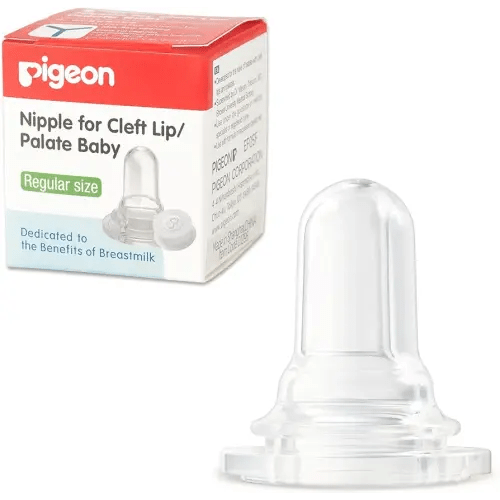 Pigeon Bottle Nipple for Cleft Lip/Palate Baby, Regular Size, Please Use It Under The Guidance of a Pediatrician