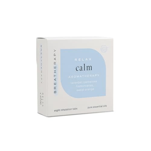 Aromatherapy Calming Patches - Pure Essential Oil Aroma Patch - Lavender and Frankincense Essential Oils for Calm - 8-Pack