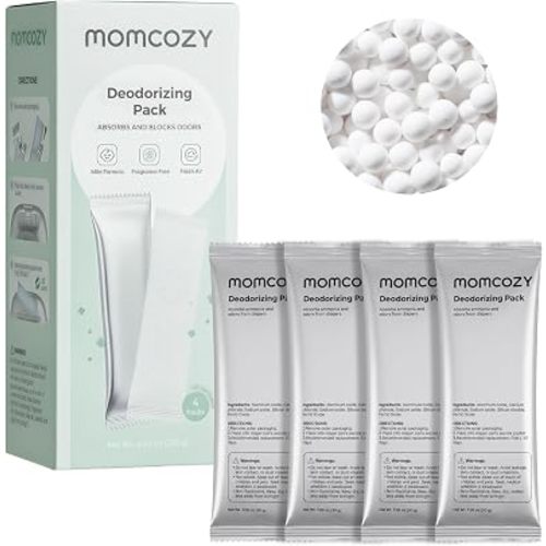 Momcozy Diaper Pail Deodorizer Refills, 4 Packs, Odor Control Bags