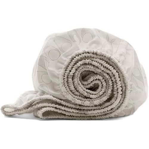 Boll & Branch Signature Hemmed Fitted Baby Crib Sheet for Boys and Girls - One Size, Cottontail - Toxin-Free, Soft, 100% Organic Cotton - Top-Stitched Elastic Band, Secure Fit for Standard Cribs