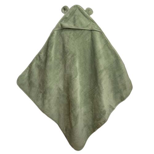 Organic Cotton Hooded Towel - Sage – Natemia