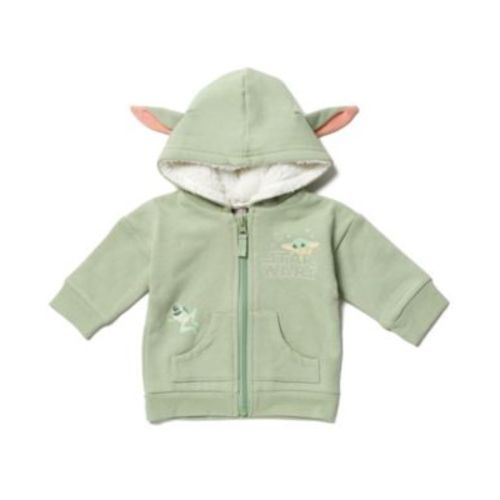 Baby Boys Star Wars Yoda Fleece Zip Up Cosplay Hoodie