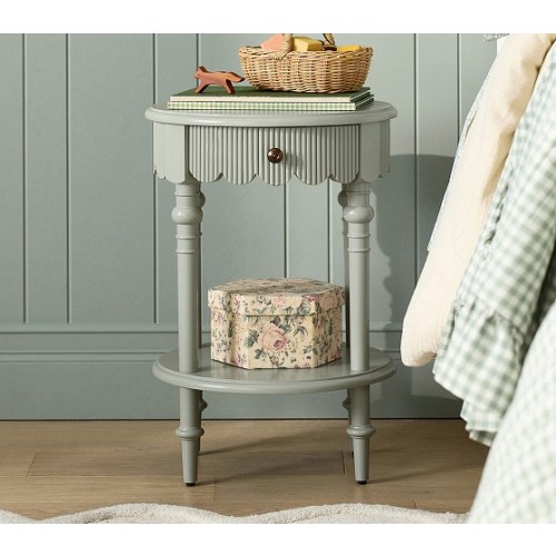 Chris Loves Julia Scallop Side Table (16")