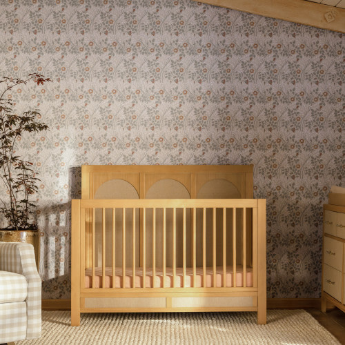 Namesake Eloise 4-in-1 Convertible Crib - Honey And Performance Sand Eco-Weave