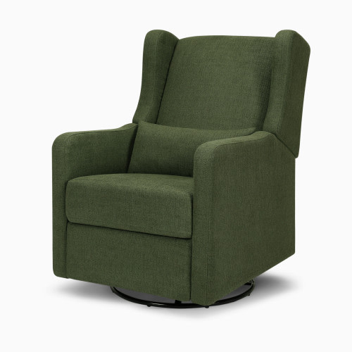 Carter's by daVinci Arlo Recliner and Swivel Glider - Performance Forest Green Linen