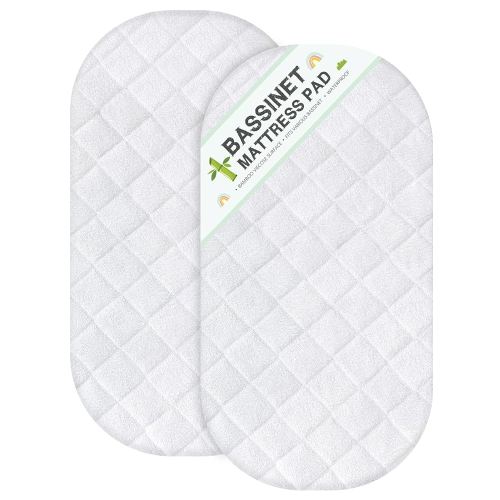Bassinet Mattress Protector, Fits 14" x 30" UPPAbaby Bassinet & Snoo Smart Sleeper Baby Bassinet, Ultra Soft Waterproof and Breathable, Washer & Dryer