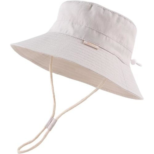 Bamery Baby Toddler Girls Bucket Hat Newborn Sun Hats for Boys Classic Infant Summer UV Protection Hats Kids Beach Cap