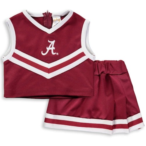 Girls Toddler Crimson Alabama Crimson Tide Two-Piece Cheer Set