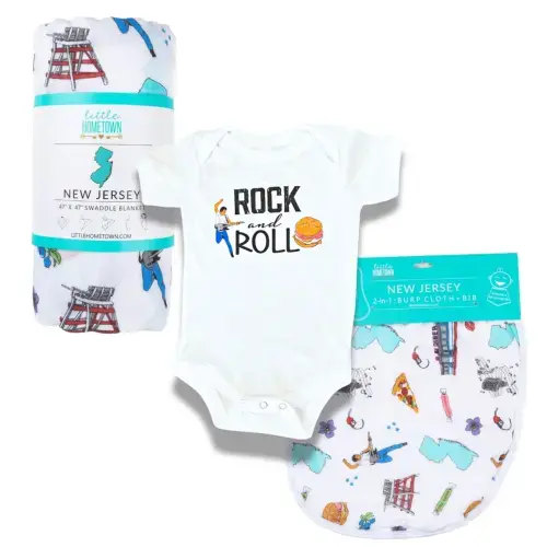 New Jersey (Rock & Roll) Gift Bundle: Baby Essentials – Little Hometown