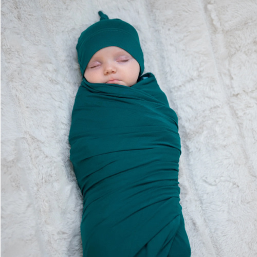 Baby Swaddle Set: Deep Teal – Lila
