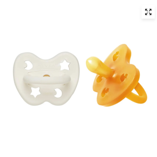Natural Rubber Pacifier SYMMETRICAL Newborn 0+ Months Two-Pack - Symme – Heveaplanet.com