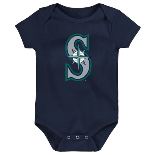 Newborn & Infant Seattle Mariners Outerstuff Navy Primary Team Logo Bodysuit