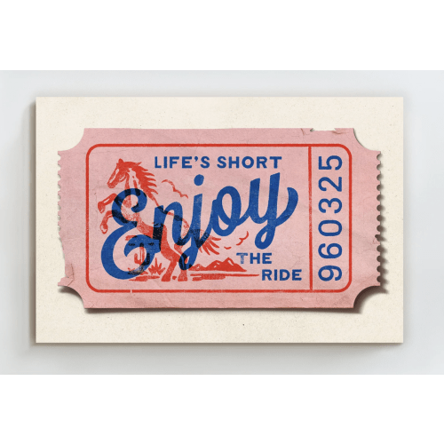 Life's Short, Enjoy the Ride - Western – Little Van Gogh's