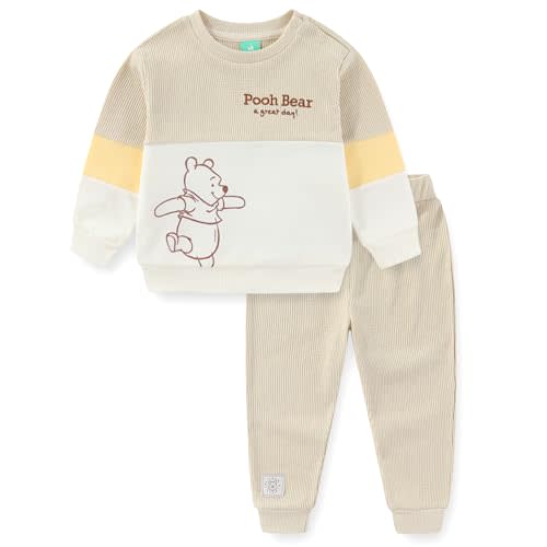 Disney Winnie the Pooh Baby Boys Sweatshirt and Waffle Knit Pants Set for Infant
