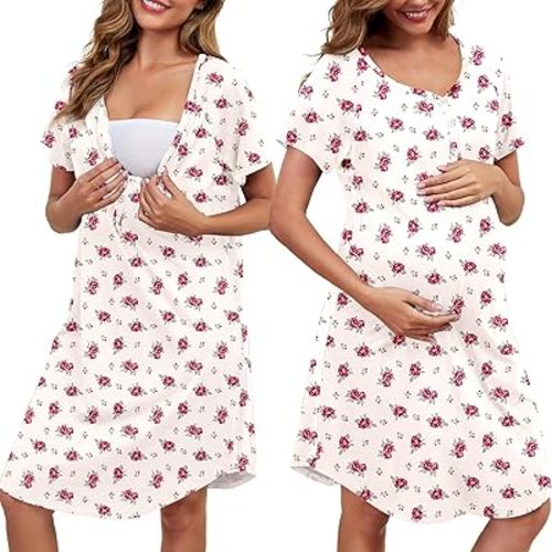 Nursing Nightgown Womens