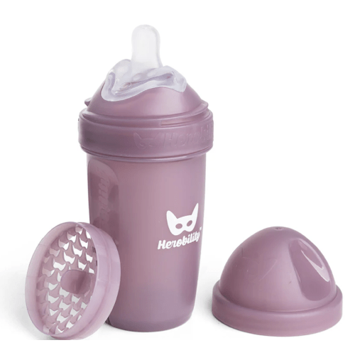 Double Anti-Colic Baby Bottle LT 240 ml/8.5 floz Hawthorn Rose