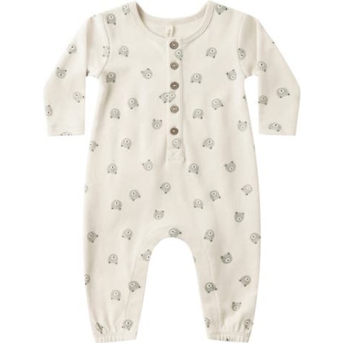 Bear Print Organic Cotton Romper, 12-18M