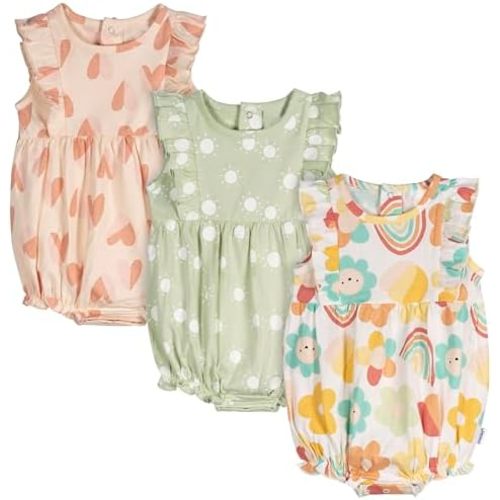 Onesies Brand Baby Girls' 3-pack Romper