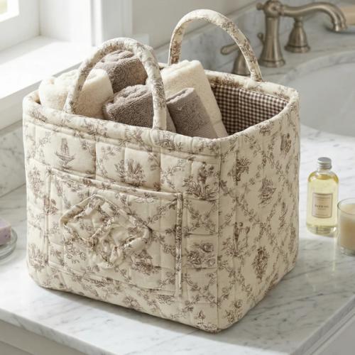 Large Floral Car Basket