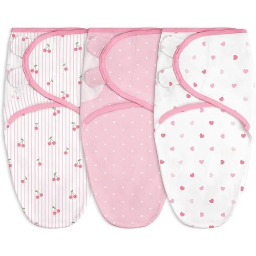 Baby Swaddle Blanket, 0-3 Months, Cotton Arm-in Sleep Sack, Wearable Blankets Wrap for Newborn Infant