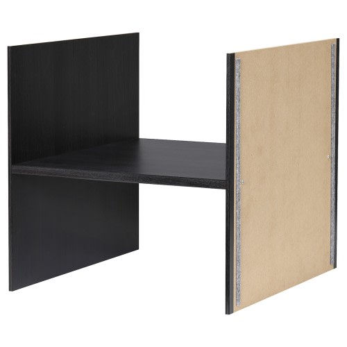 KALLAX Insert with 1 shelf - black-brown 13x13 "