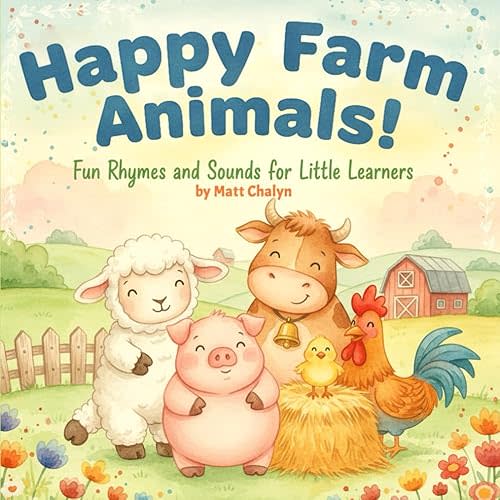 Happy Farm Animals!: Fun Rhymes and Sounds for Little Learners Paperback – December 8, 2025