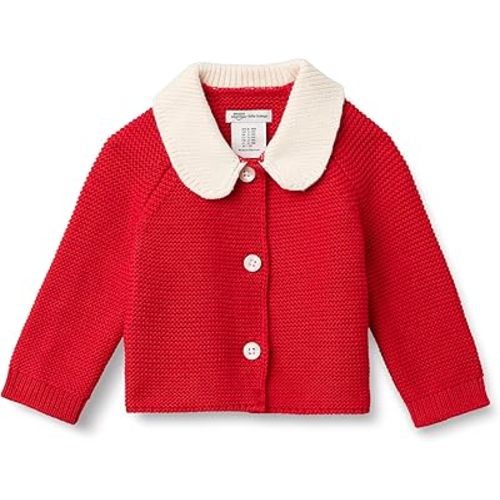 Amazon Essentials x Sofia Grainge Unisex Toddlers and Babies' Peter Pan Collar Sweater Jacket