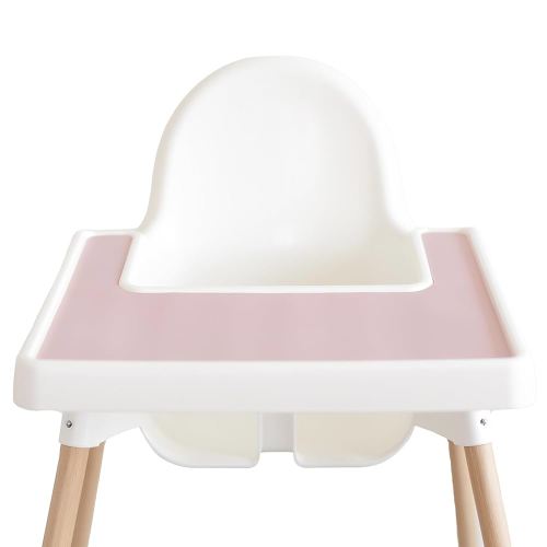 Yeah Baby Goods Placemats Compatible with The IKEA Antilop Highchair (Dusty Rose) - Food-Grade Silicone Highchair Tray Mat – Easy to Clean, High Chair Accessory