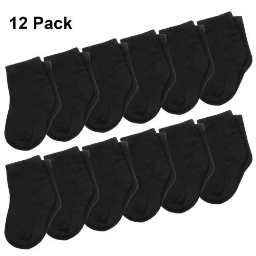 Falari 12/24-Pack Infant Baby Boy Girl Socks 2-6 Month