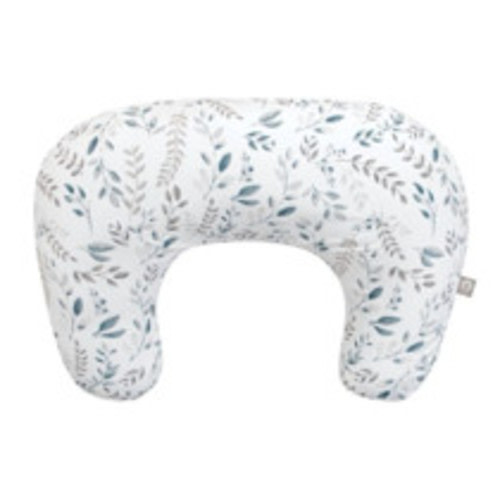 Boppy Nursing Pillow - Gray Beige Leaves: Botanical Leaf Pattern, 20" Length, 5.5" Thickness, 16" Width