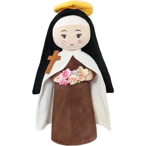 free-space St. Therese of Lisieux Doll Religious Gifts Plush Figure Easter Christmas Decoration Prayer Plush Doll for Girls Boys(St.Therese Doll)